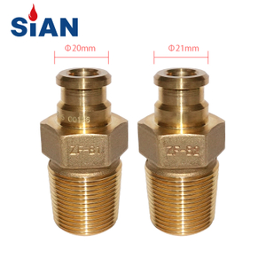 Sian生产ZF-B1黄铜安全自关闭LPG气缸瓶在阀门上用于家庭用途